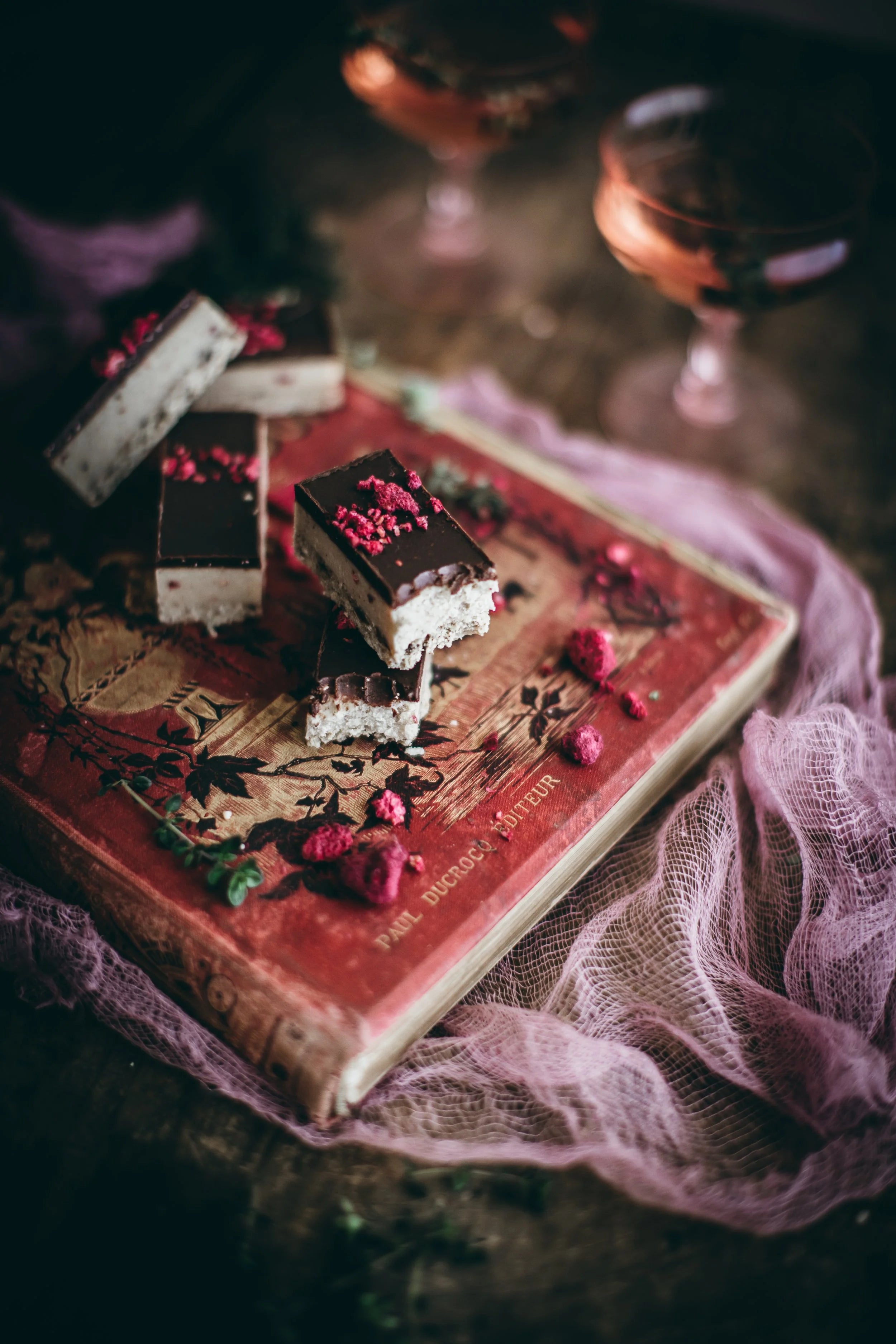 Raspberry Cheesecake Slice (Org. Vg Gf)