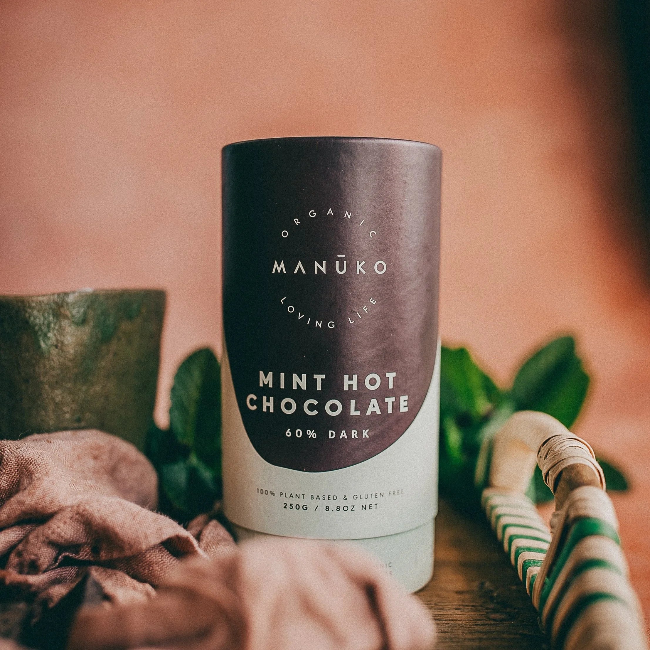 60% Dark Mint Hot Chocolate (Org. Vg. Gf.)