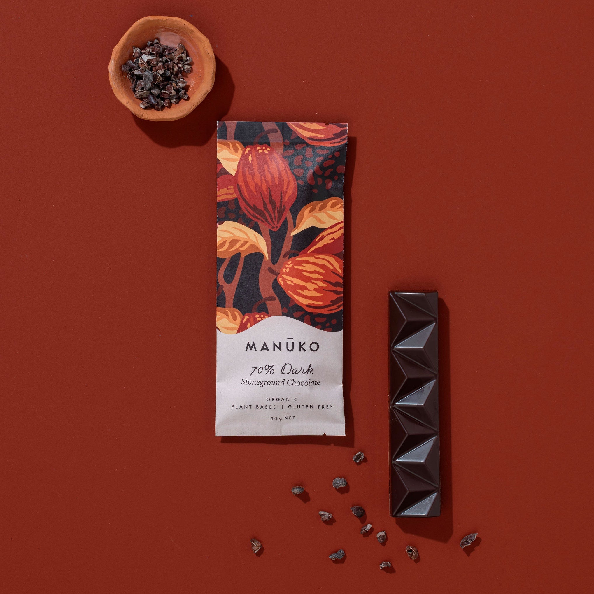 70% Dark Chocolate Bar (Org. Vg. Gf.)