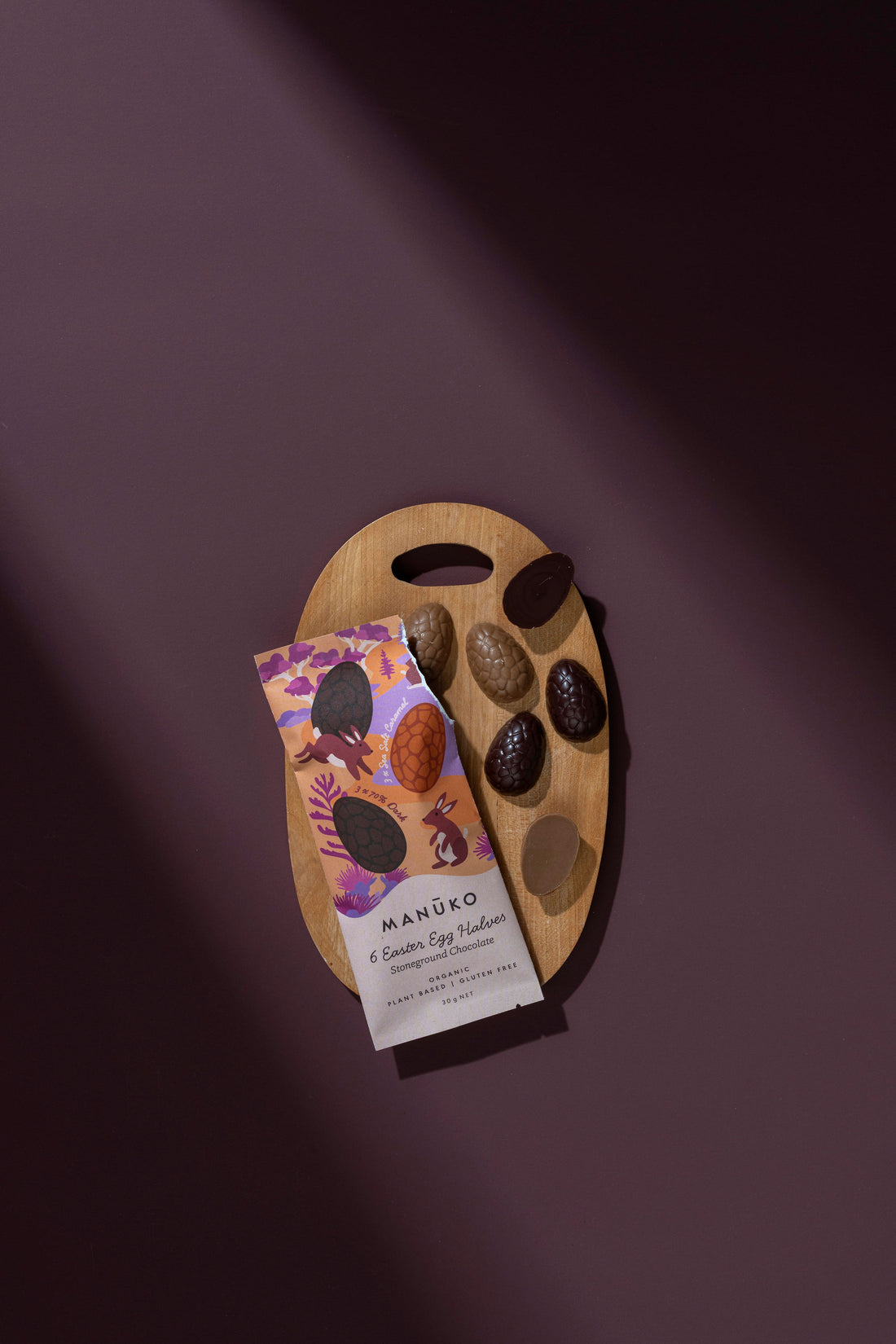 NEW! Easter Egg Halves - Sea Salt Caramel | 70% Dark (Org. Vg. Gf.)