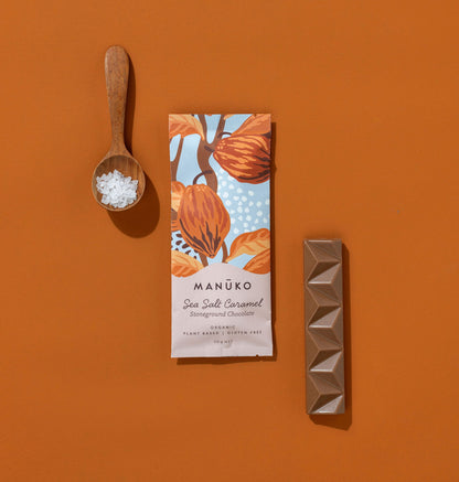 Sea Salt Caramel Chocolate Bar (Org. Vg. Gf.)