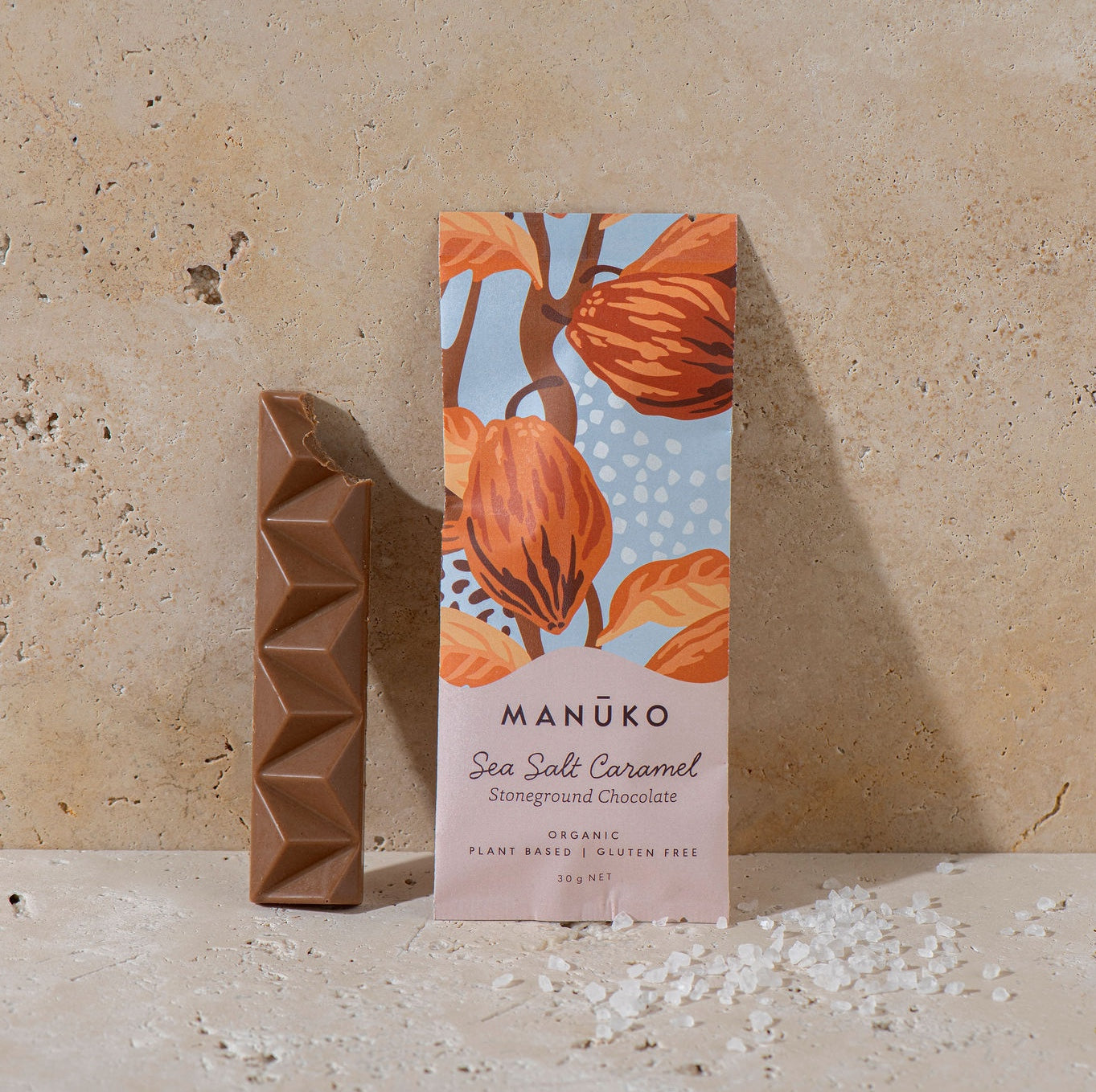 Sea Salt Caramel Chocolate Bar (Org. Vg. Gf.)
