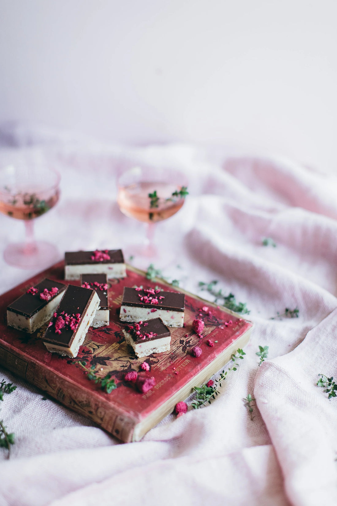 Raspberry Cheesecake Slice (Org. Vg Gf)