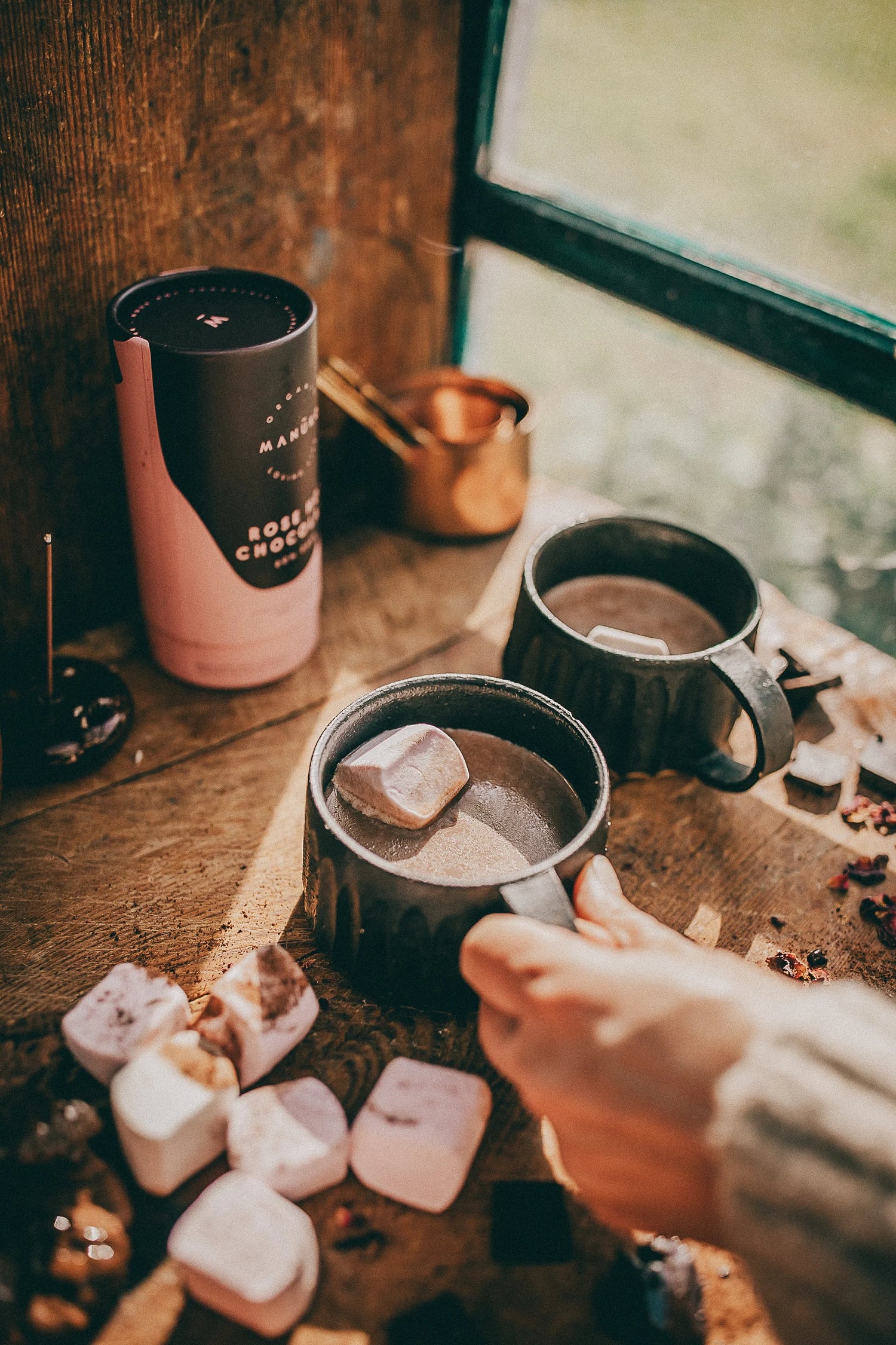 60% Dark Rose Hot Chocolate (Org. Vg. Gf.)