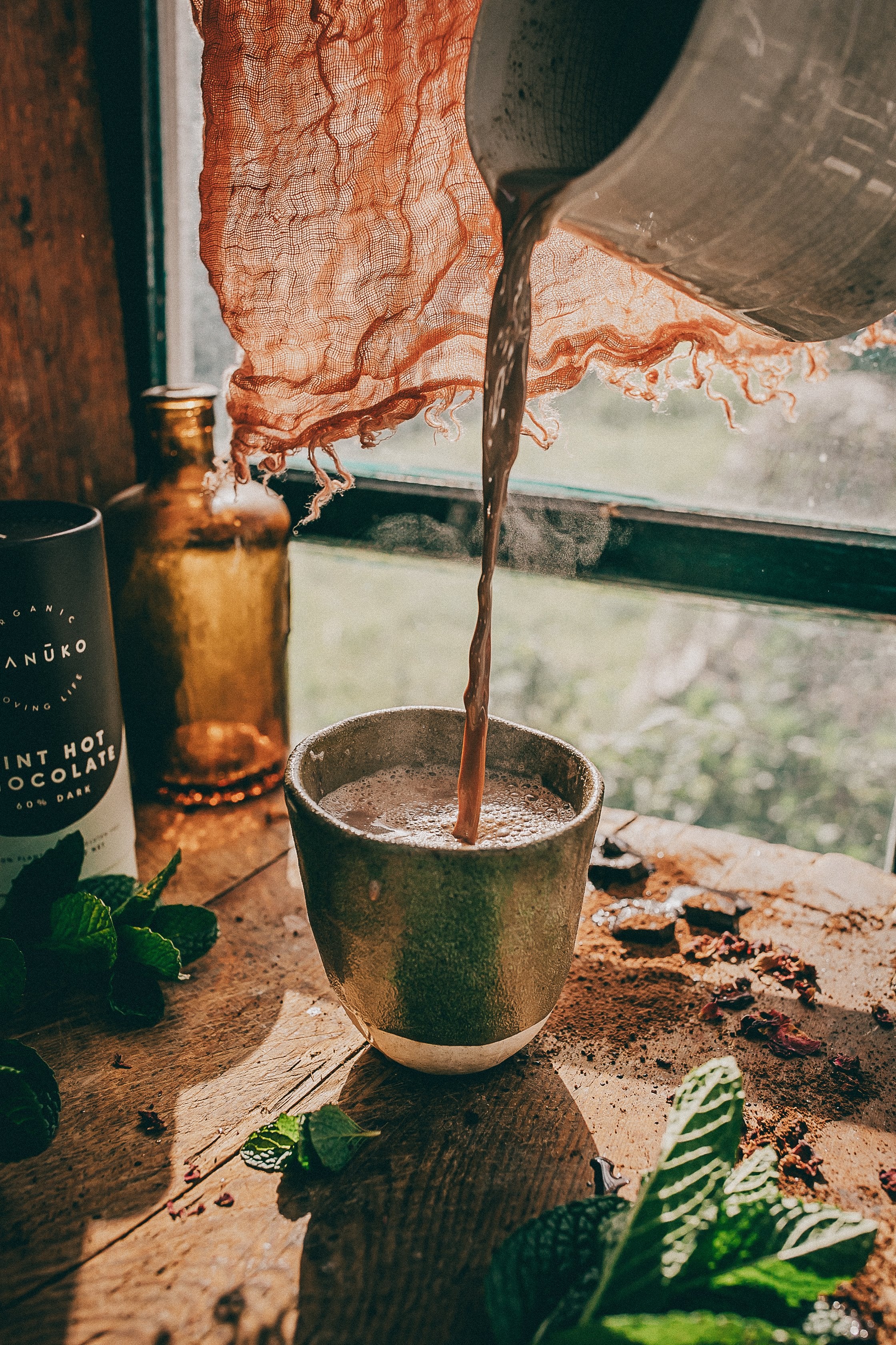 60% Dark Mint Hot Chocolate (Org. Vg. Gf.)