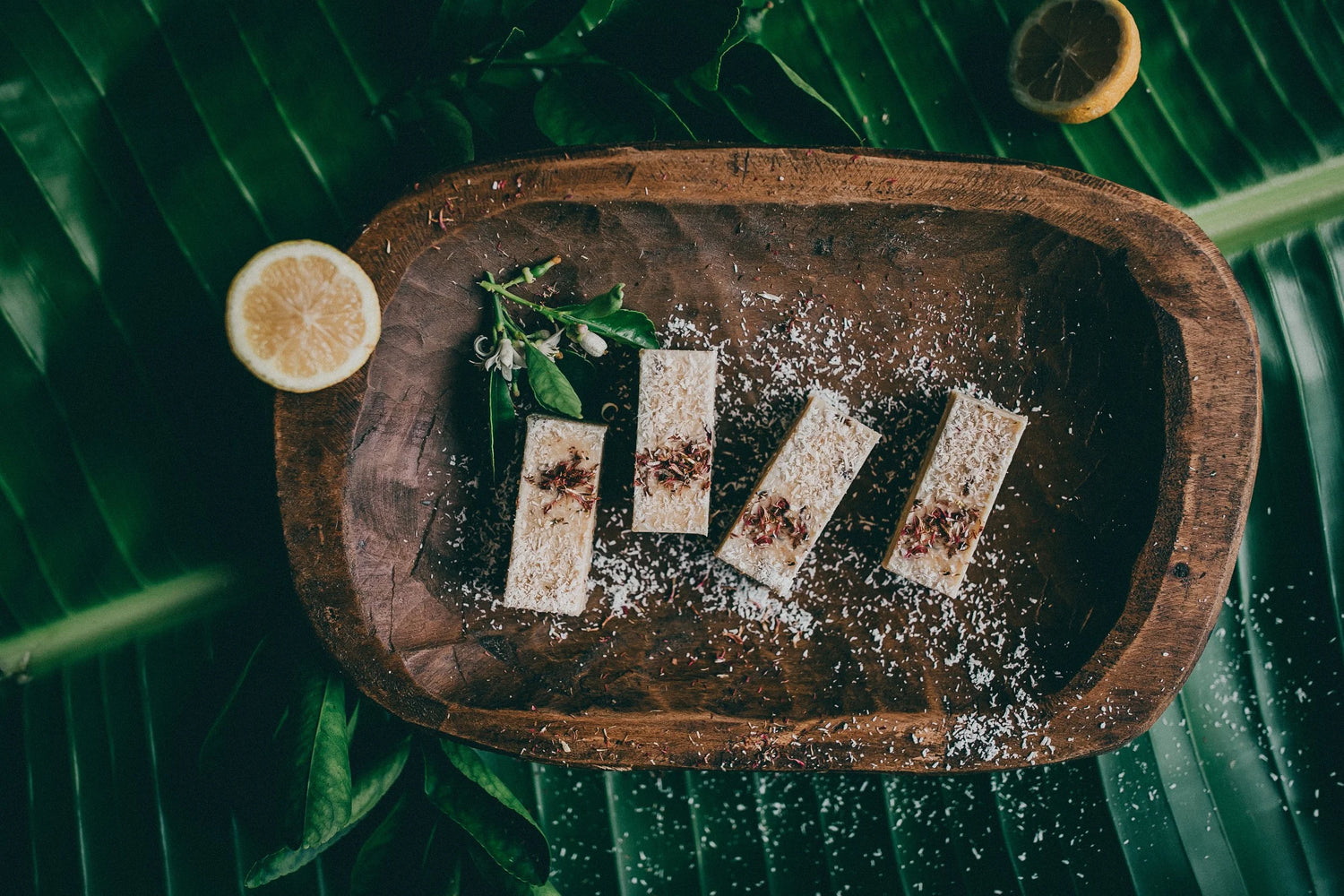 Lemon &amp; Coconut Slice (Org. Vg. Gf.)