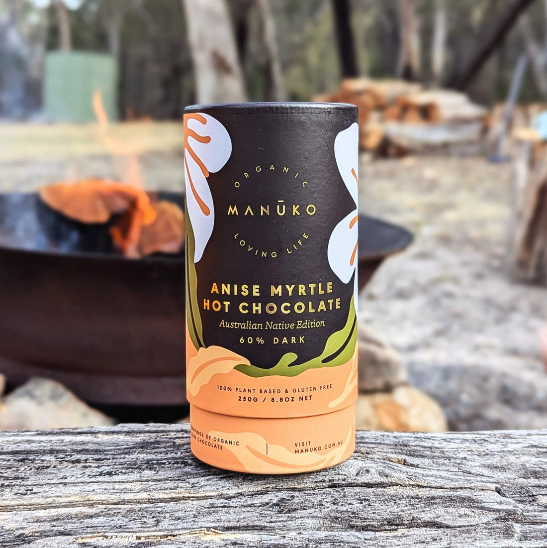 60% Dark Anise Myrtle Hot Chocolate (Org. Vg. Gf.)