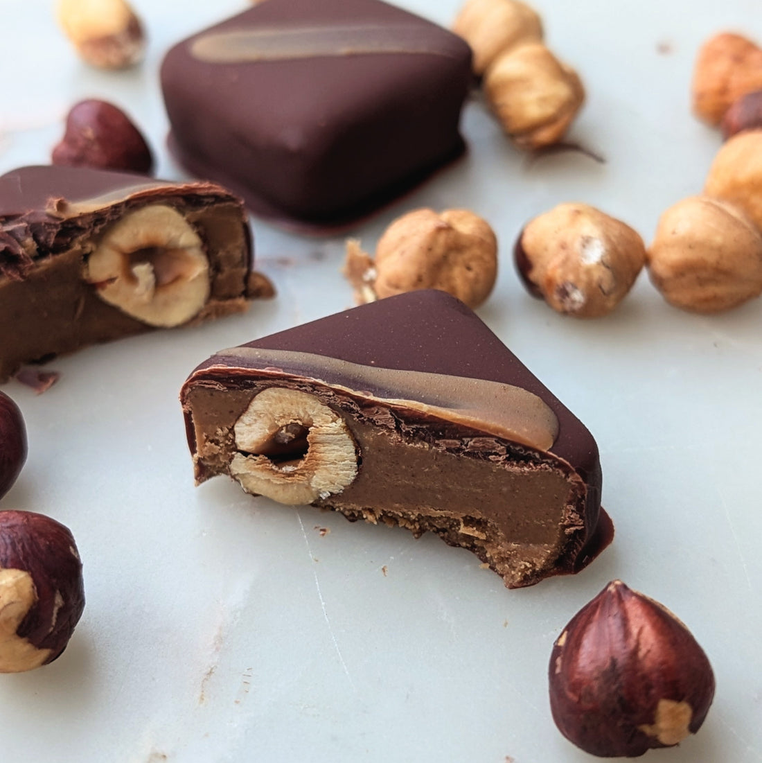 Caramelised Hazlenut Chocolates